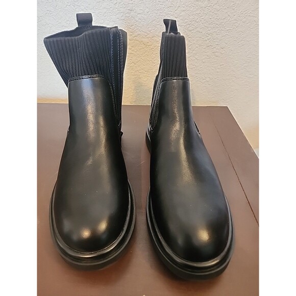 No Boundaries Shoes - No Boundaries Womens Size 8 Black Chelsea Ankle Boots Slip On Memory Foam New